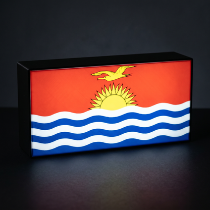 Kiribati Flagge Lampe leuchtend
