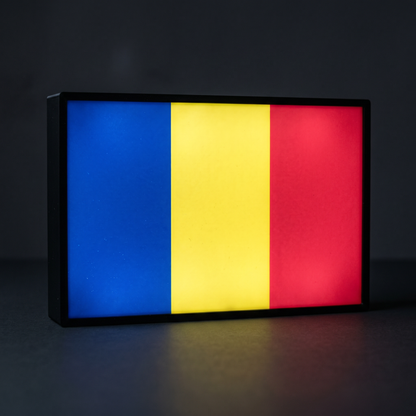 Tschad Flagge Lampe leuchtend