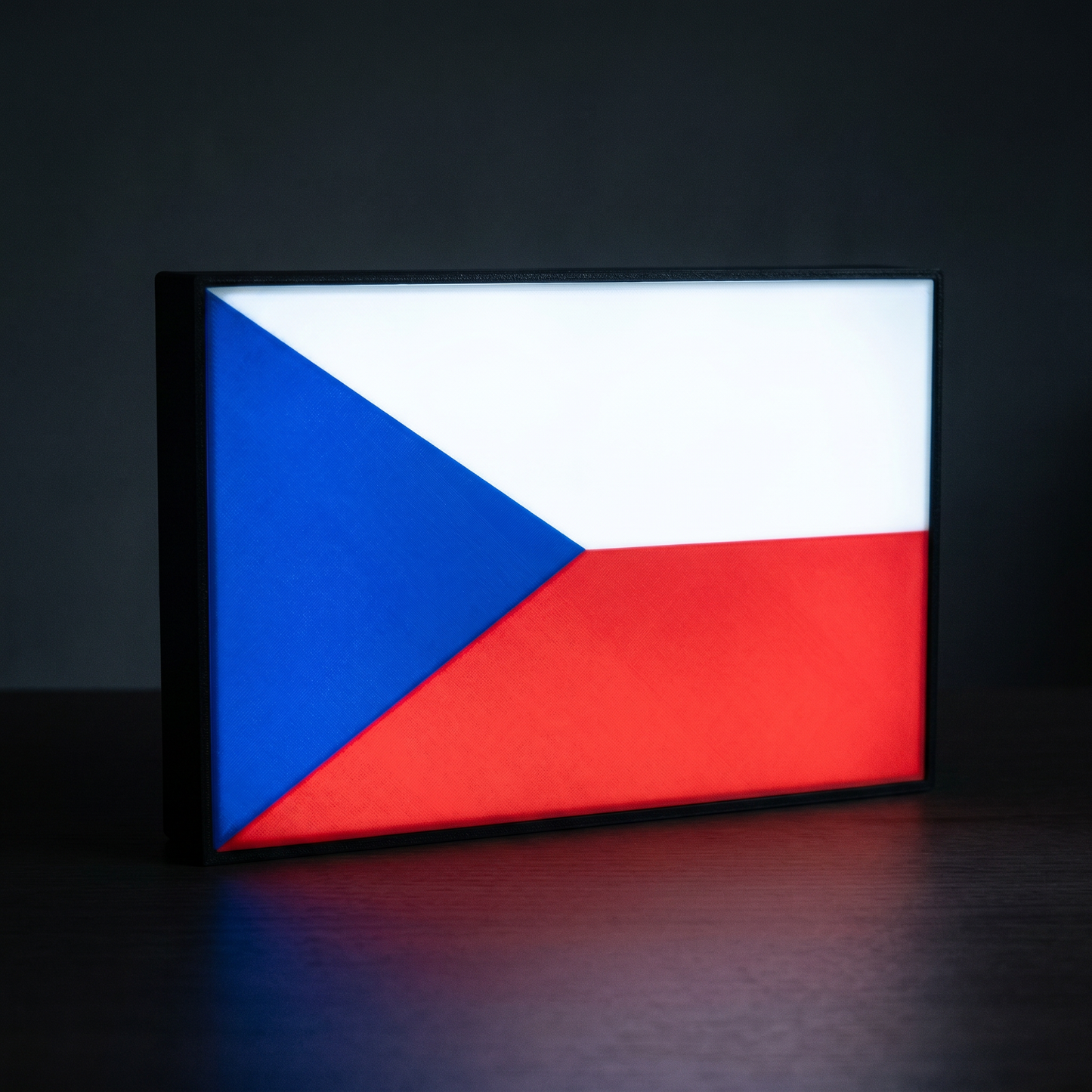 Tschechien Flagge Lampe leuchtend