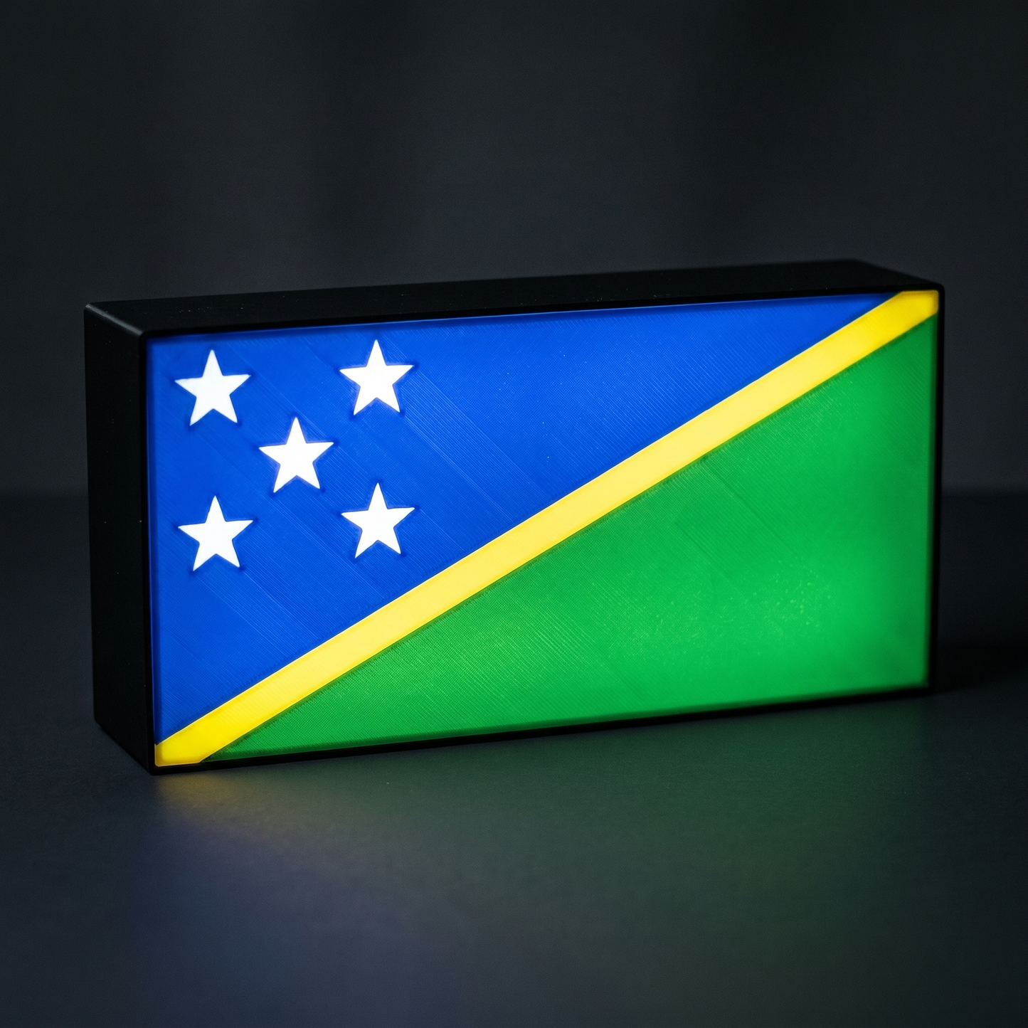 Salomonen Flagge Lampe leuchtend