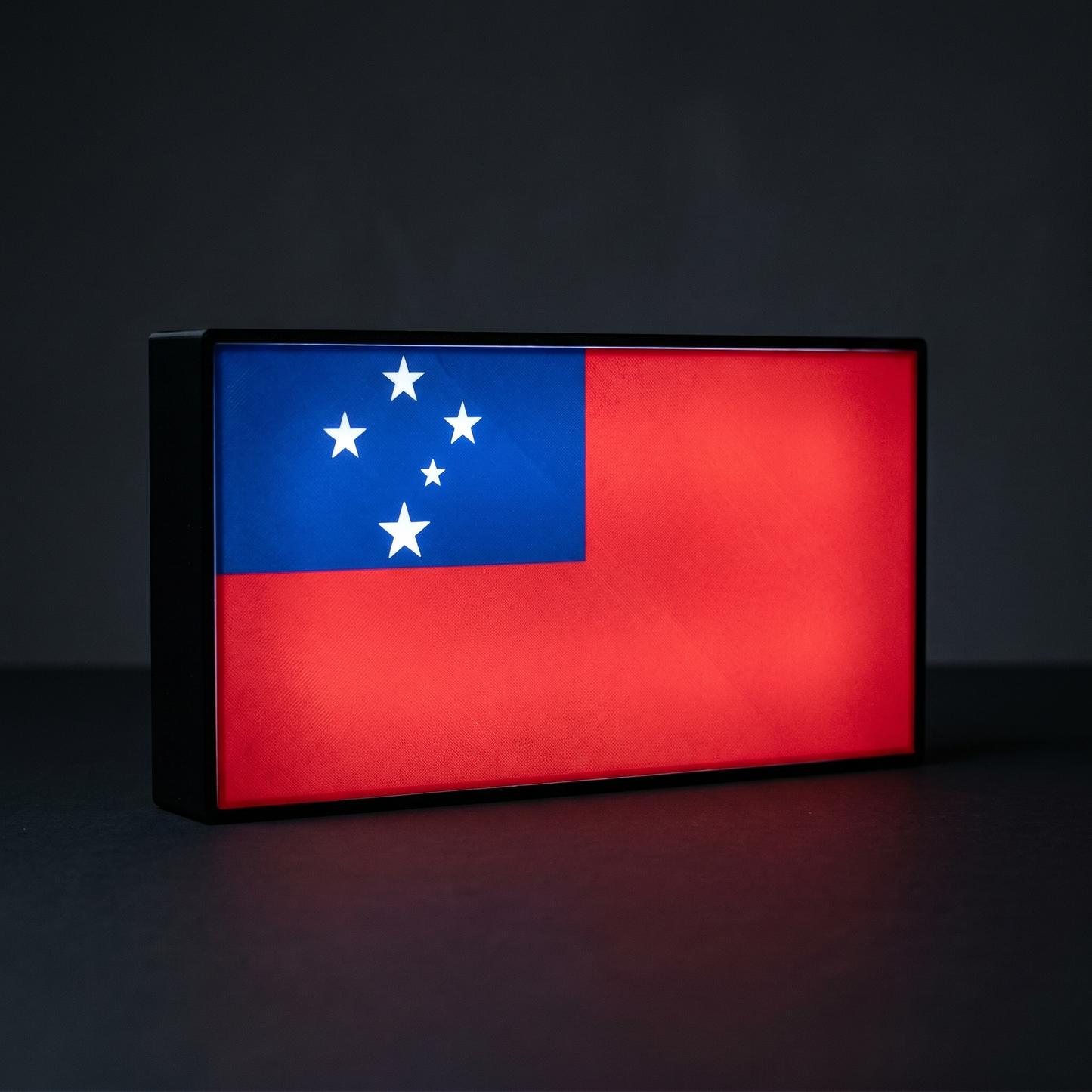 Samoa Flagge Lampe leuchtend