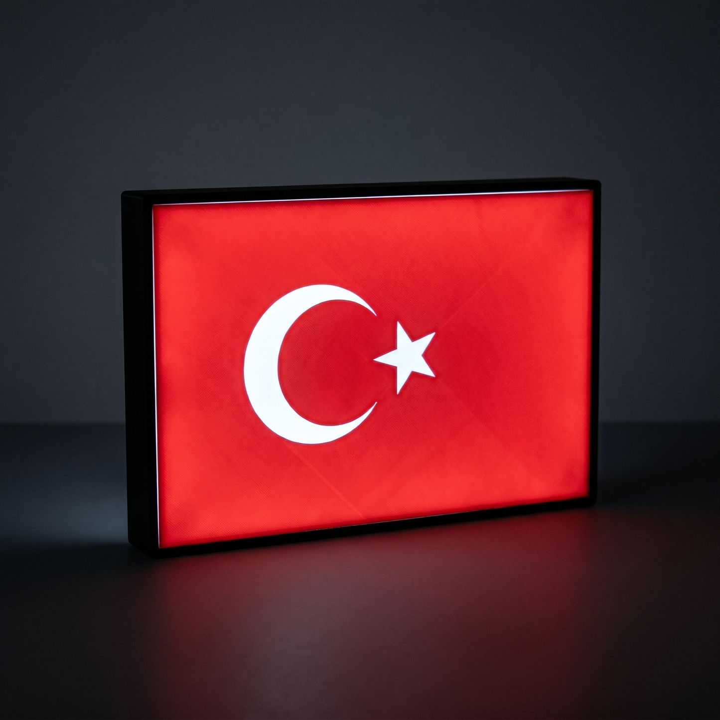 Türkei Flagge Lampe leuchtend
