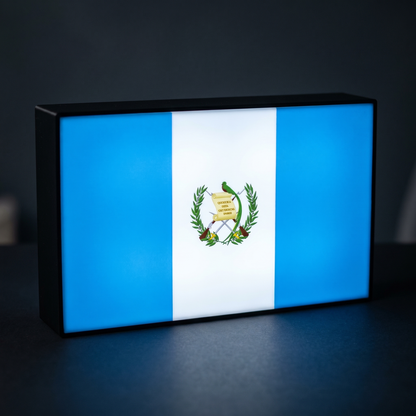 Guatemala Flagge Lampe leuchtend