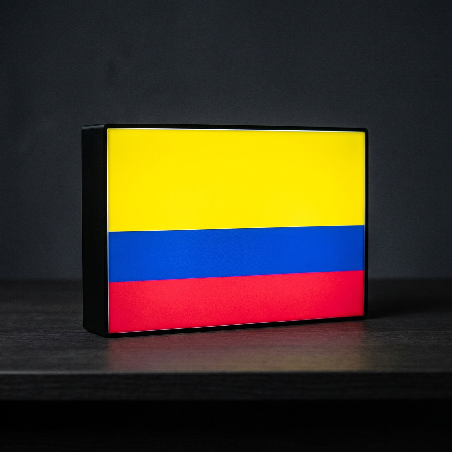 Kolumbien Flagge Lampe leuchtend