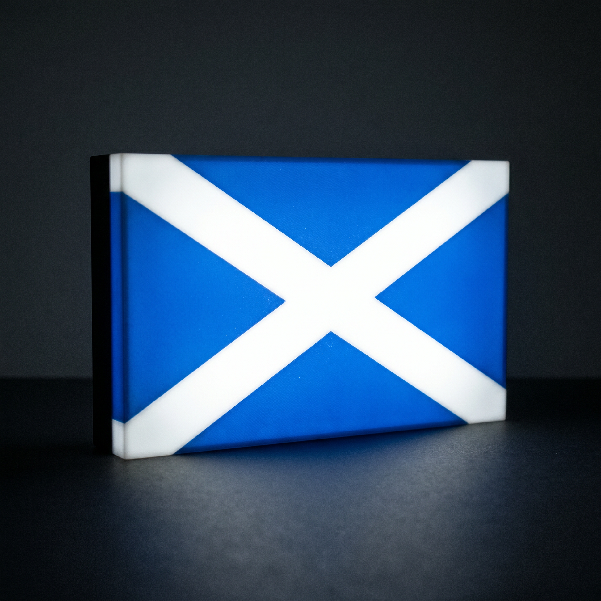 Schottland Flagge Lampe leuchtend
