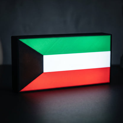 Kuwait Flagge Lampe leuchtend