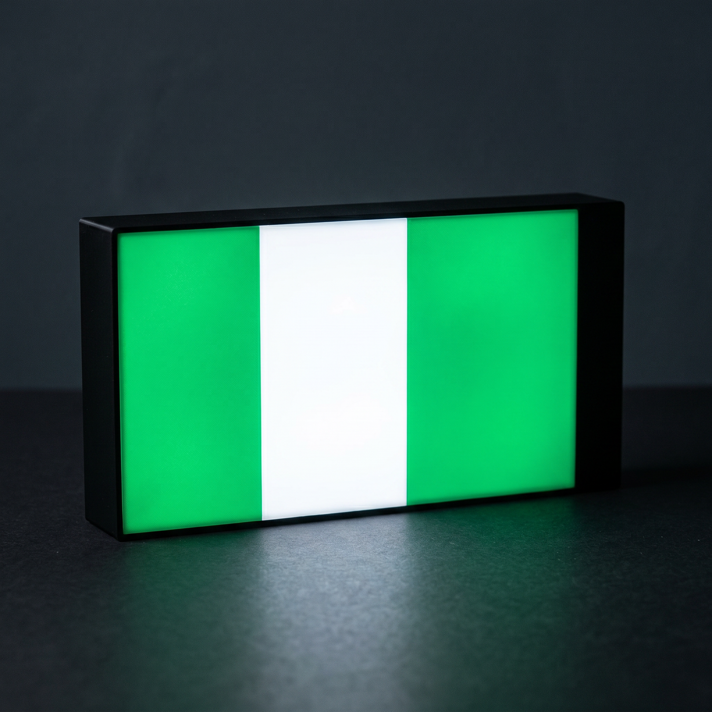 Nigeria Flagge Lampe leuchtend