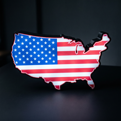 USA Flagge Lampe leuchtend