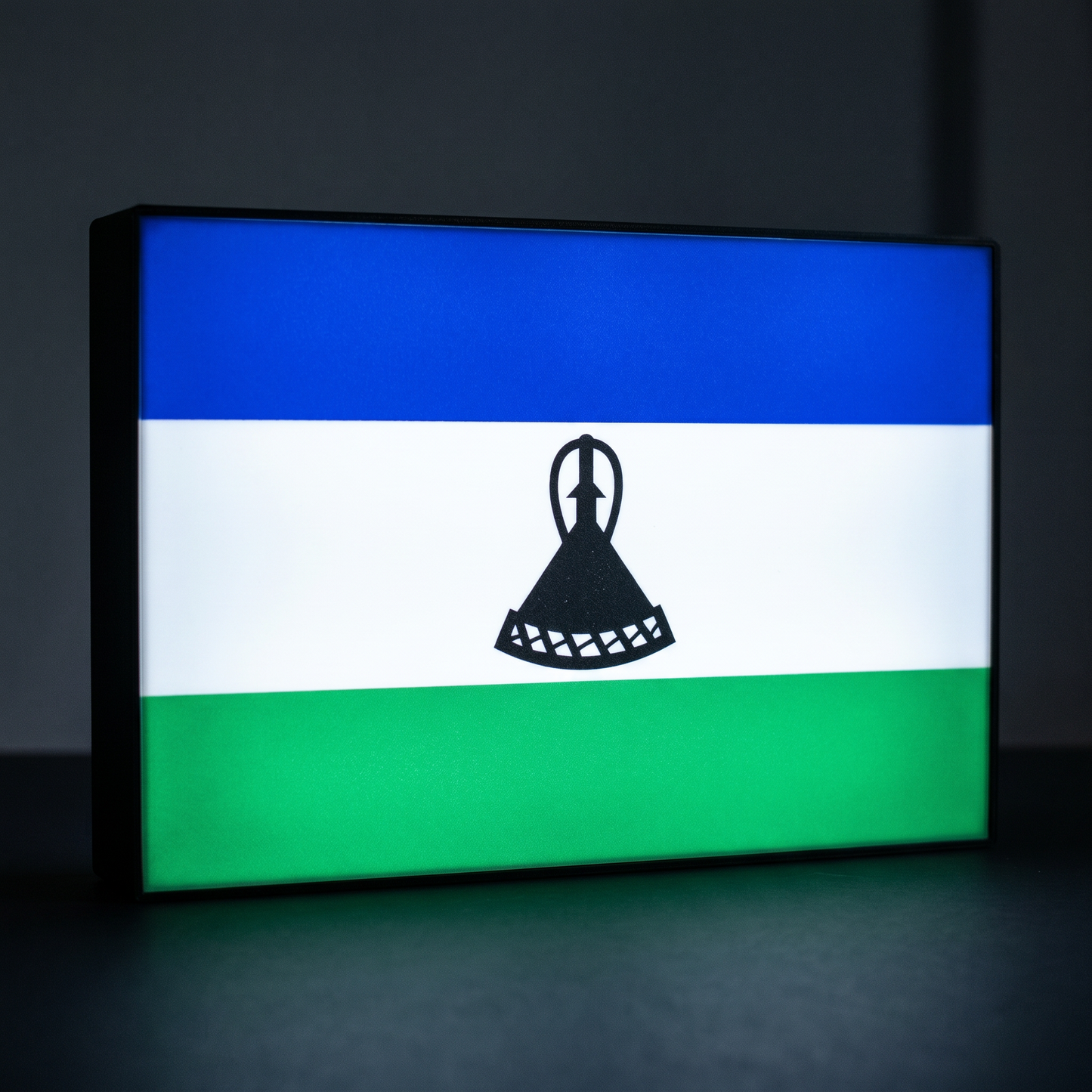 Lesotho Flagge Lampe leuchtend