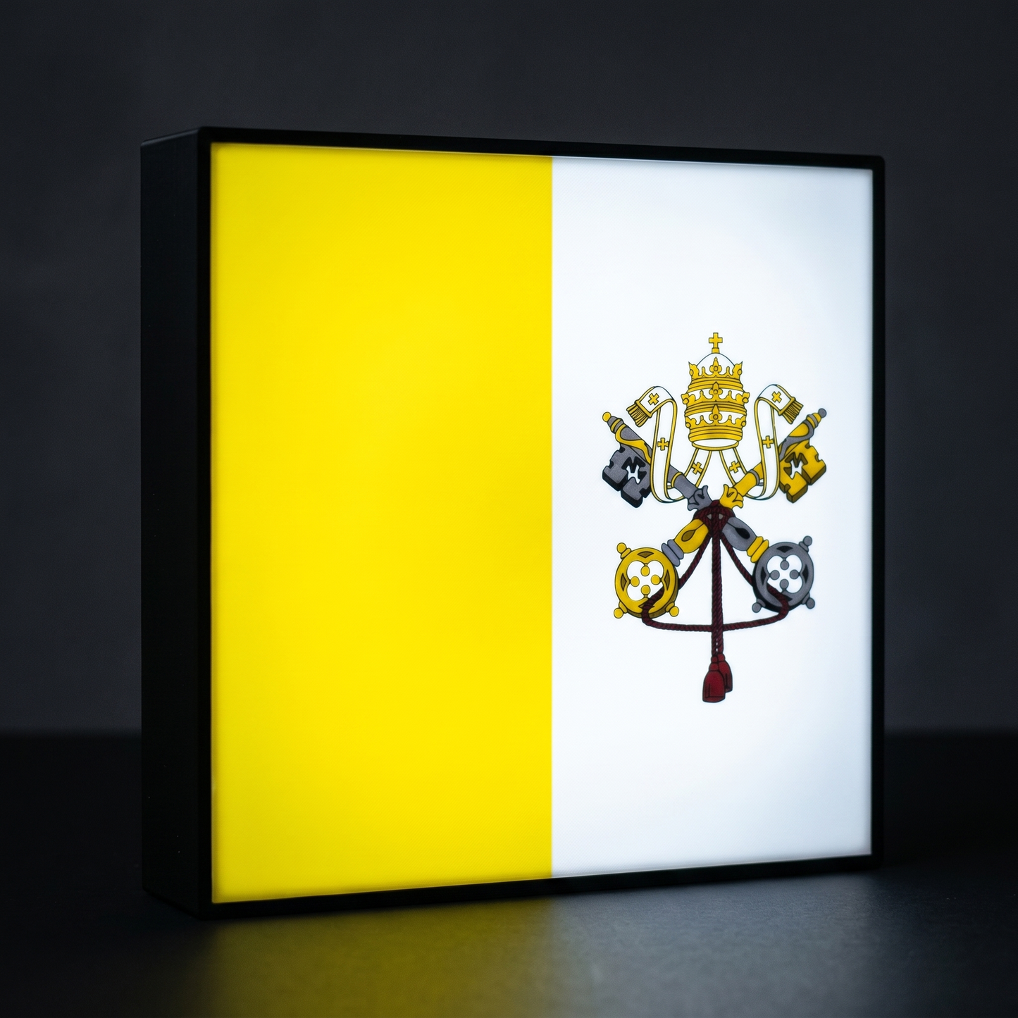 Vatikanstadt Flagge Lampe leuchtend