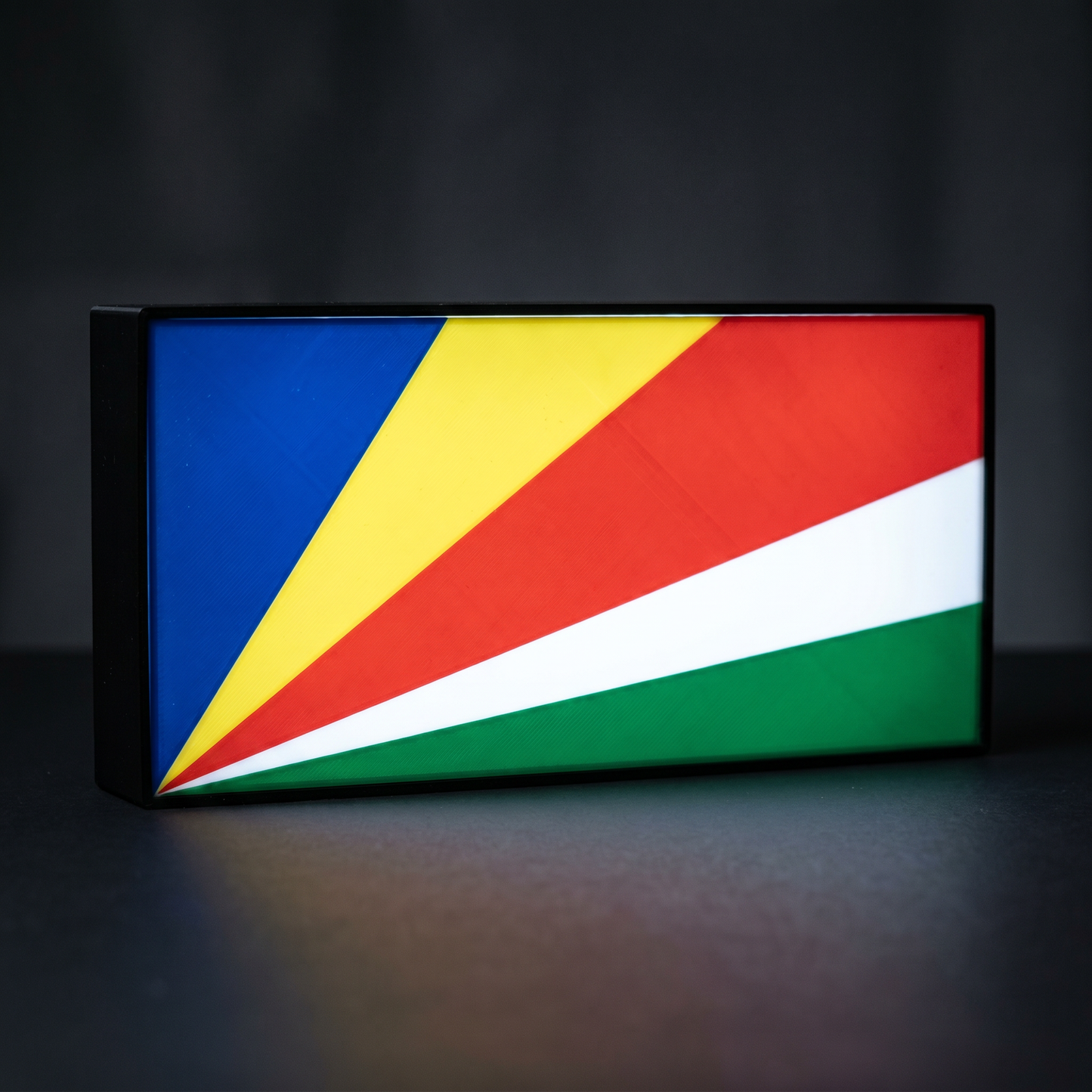 Seychellen Flagge Lampe leuchtend