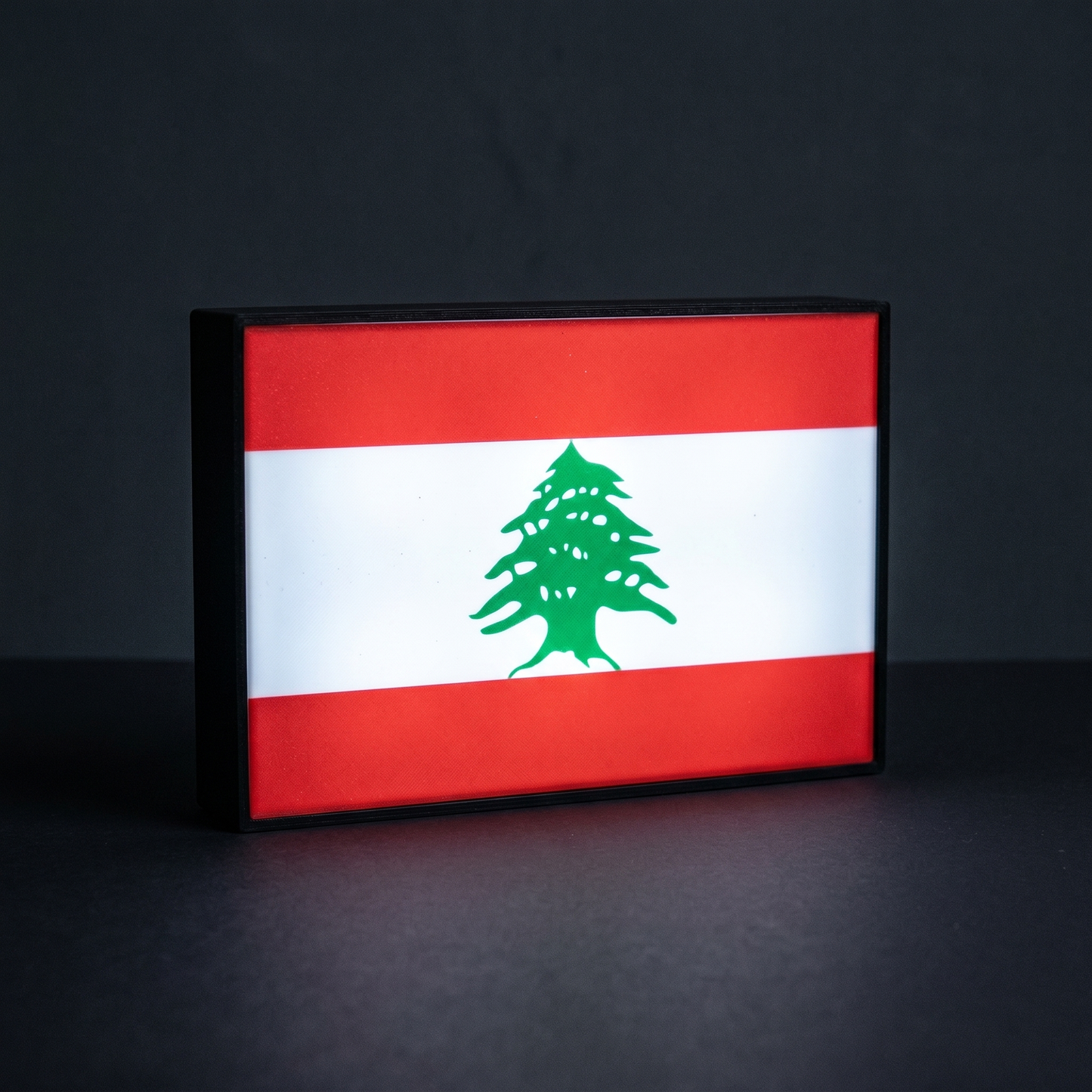 Libanon Flagge Lampe leuchtend