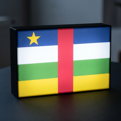 Zentralafrikanische Republik Flagge Lampe leuchtend