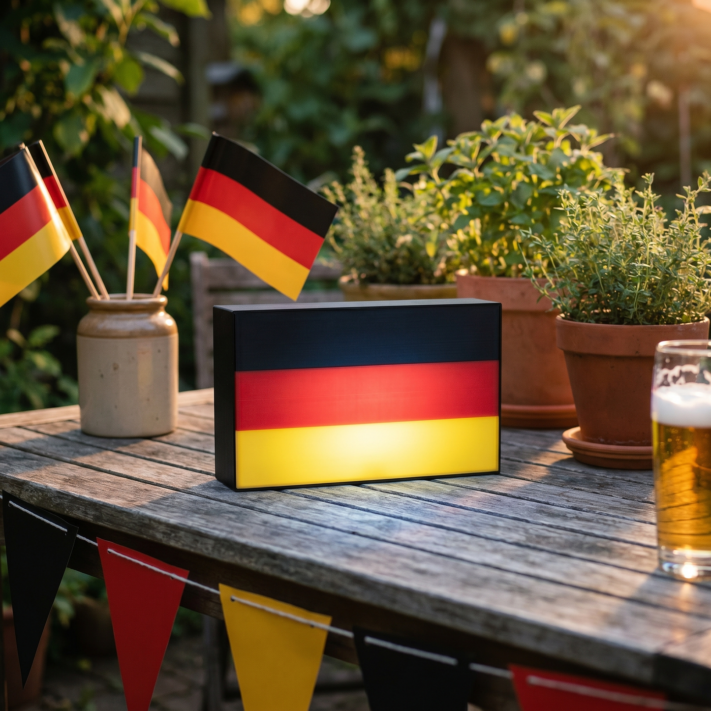 Deutschland Flagge Europa Lampe