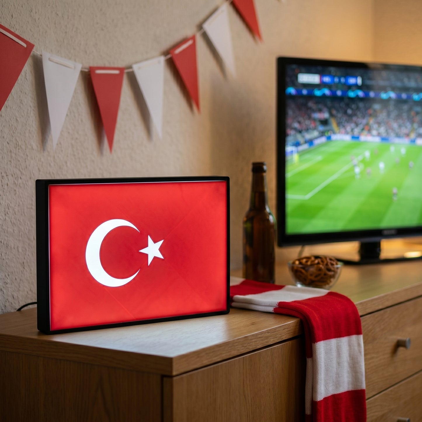 Türkei Flagge Lampe