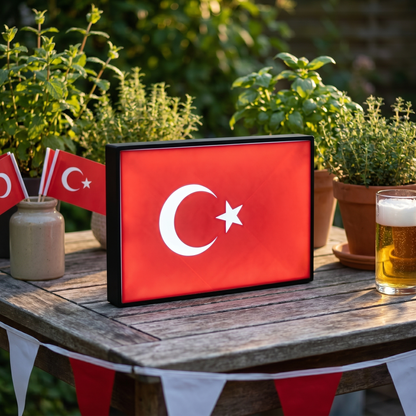 Türkei Flagge Lampe