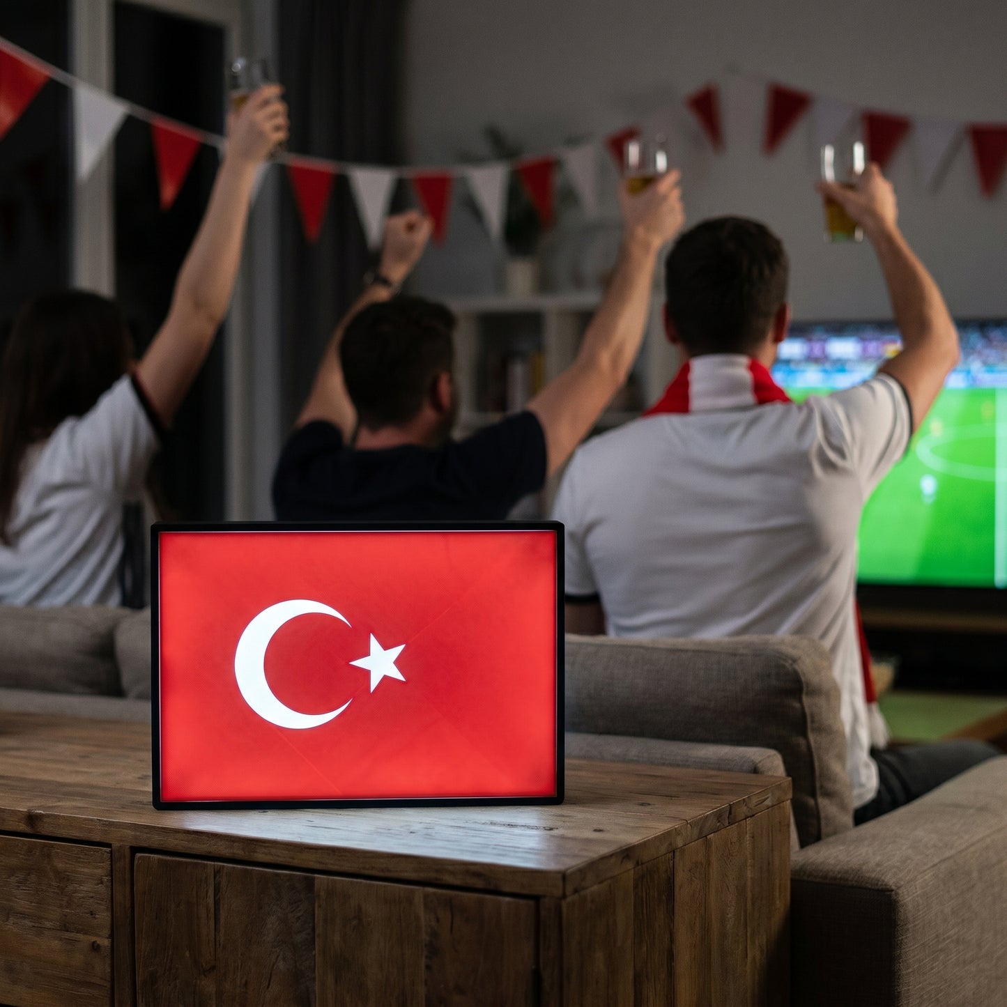 Türkei Flagge Lampe