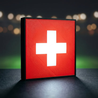 Schweiz Flagge Lampe