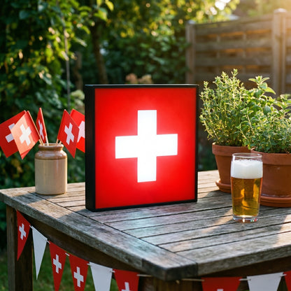 Schweiz Flagge Lampe