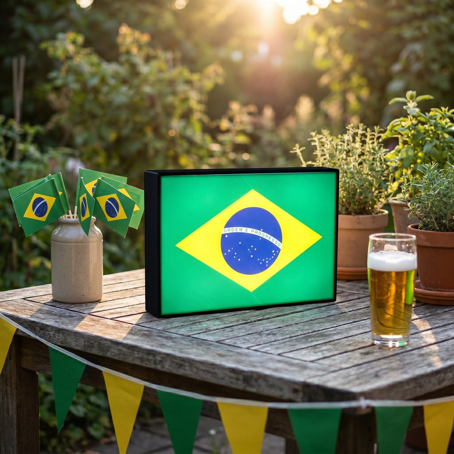 Brasilien Flagge Lampe
