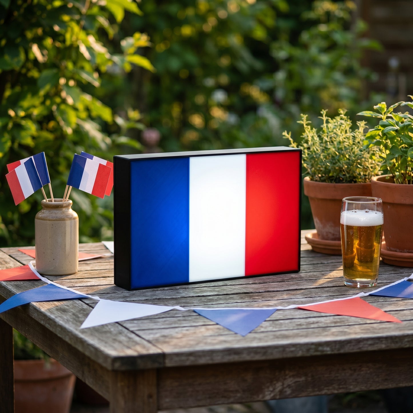 Frankreich Flagge Lampe