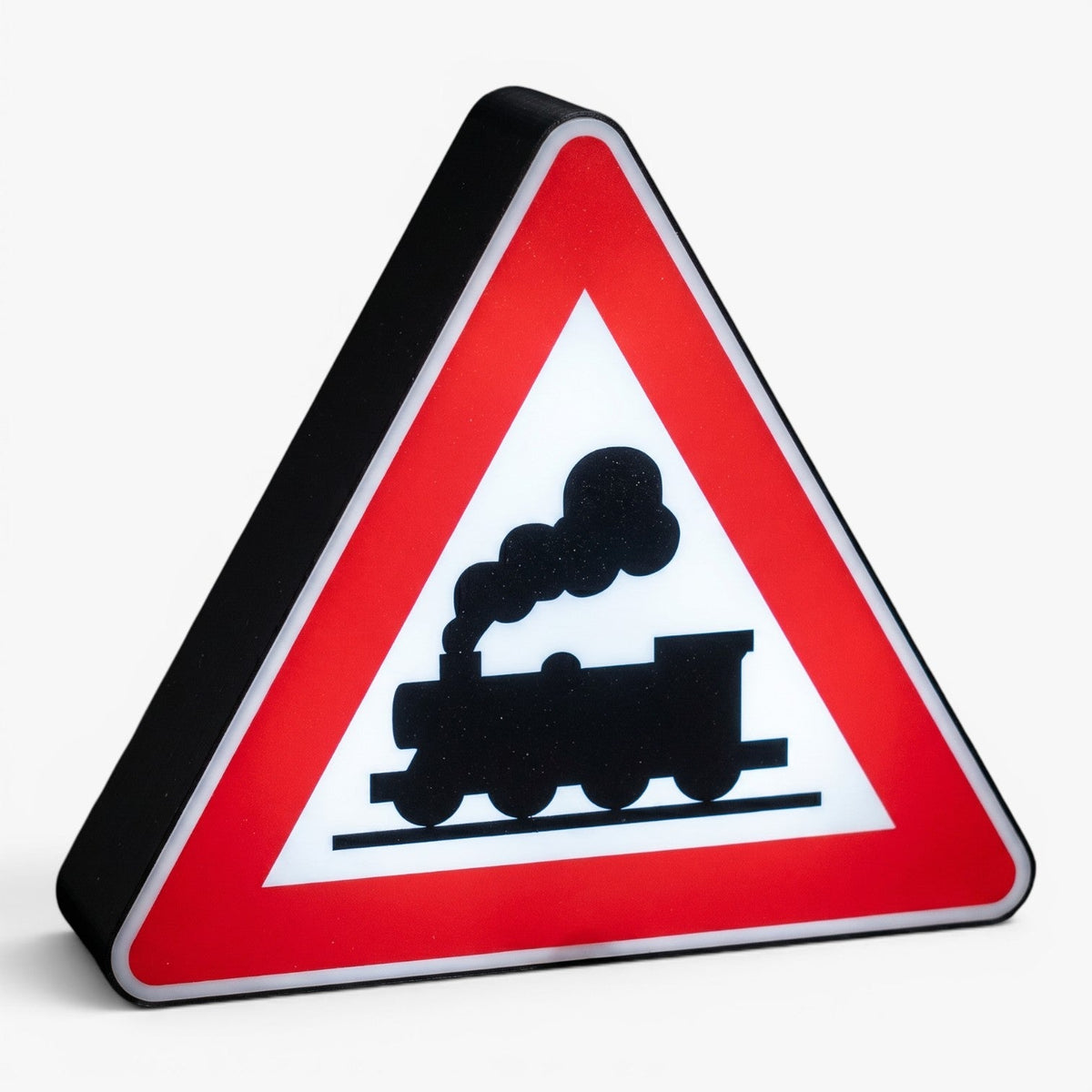 Unbeschrankter Bahnübergang 1971 bis 1992 als Lampe