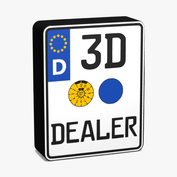 Personalisierbares Motorrad Kennzeichen Lampe