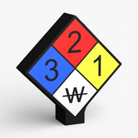 NFPA 704 Fire Diamond Feuerwehrzeichen Lampe