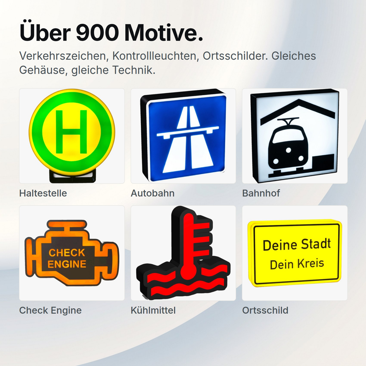 Über 900 Motive