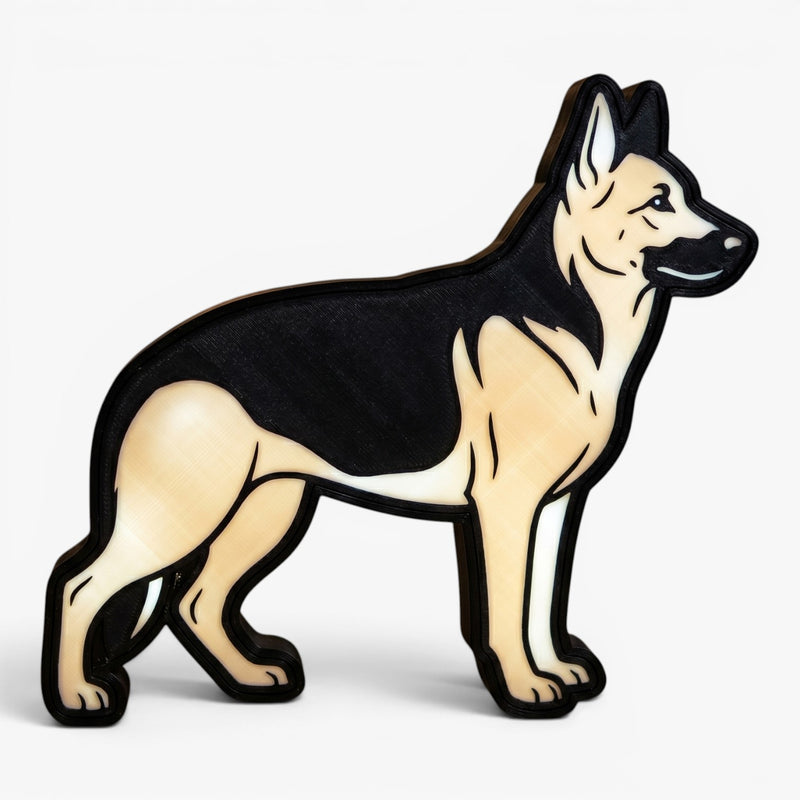 Schäferhund Lampe