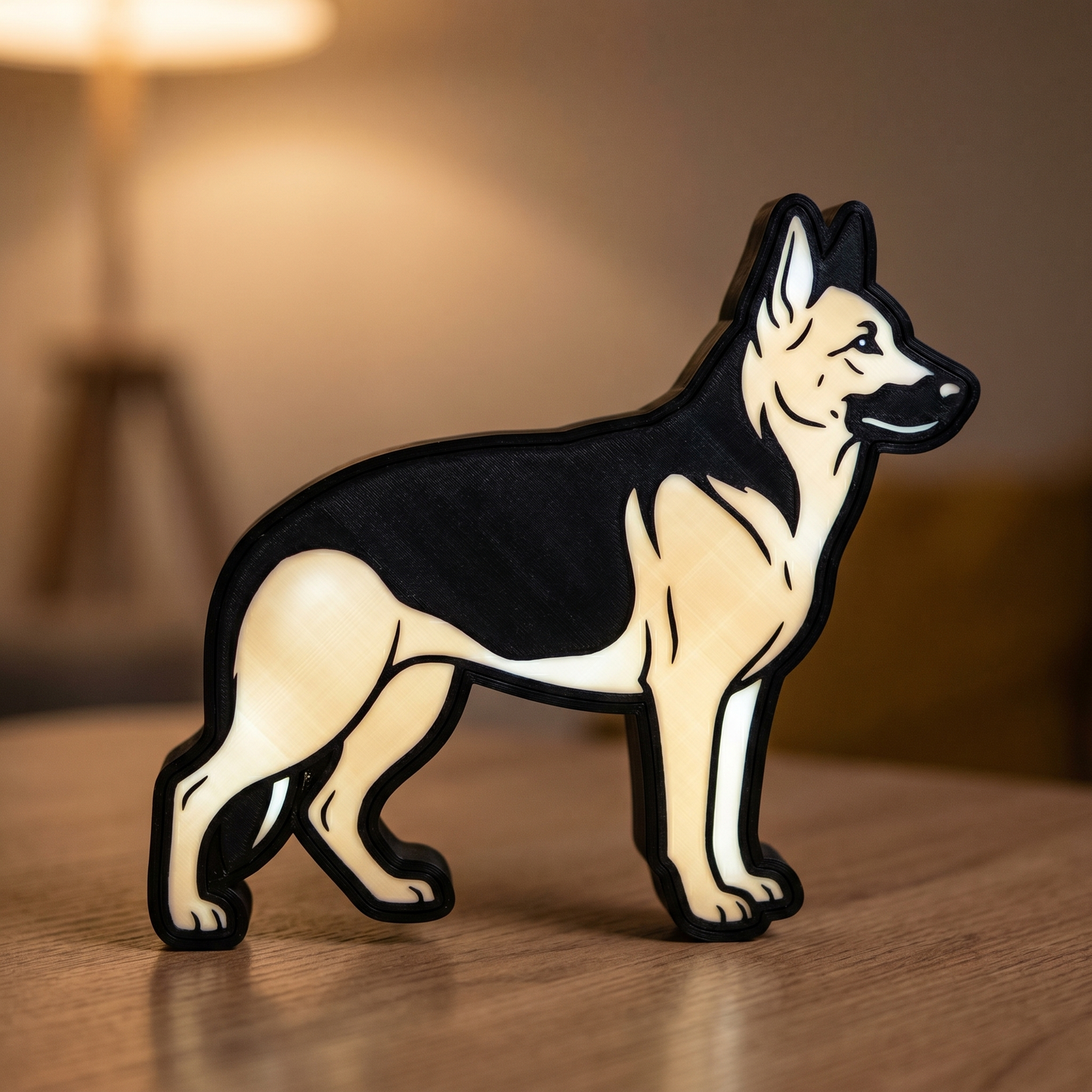 Schäferhund Lampe
