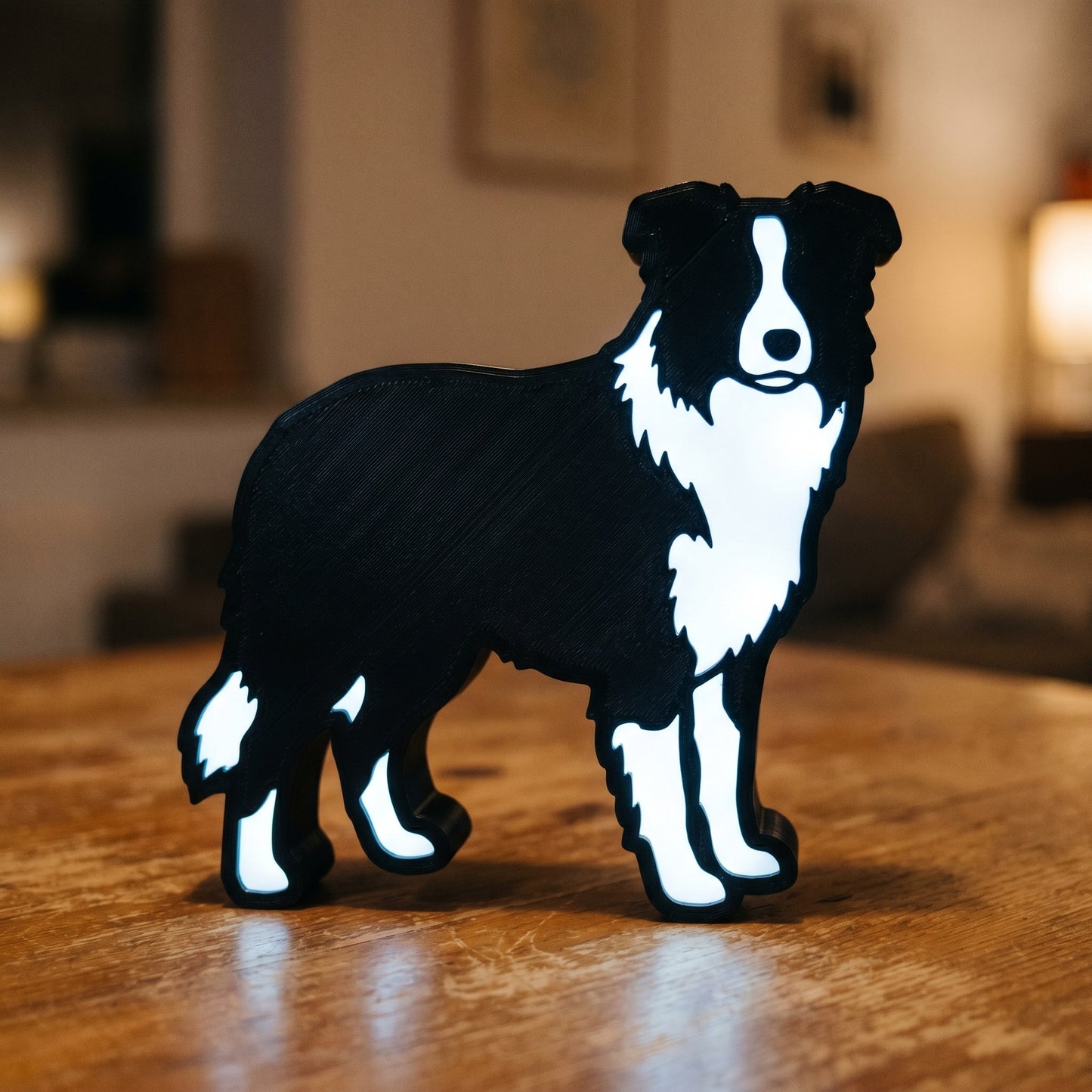Border Collie Lampe