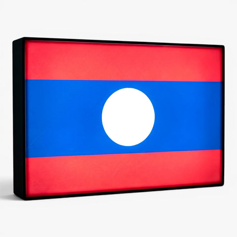 Laos Flagge Lampe