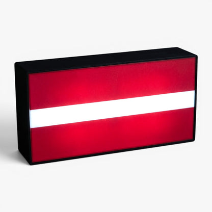 Lettland Flagge Lampe