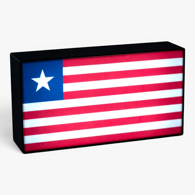 Liberia Flagge Lampe