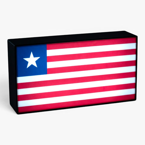 Liberia Flagge Lampe