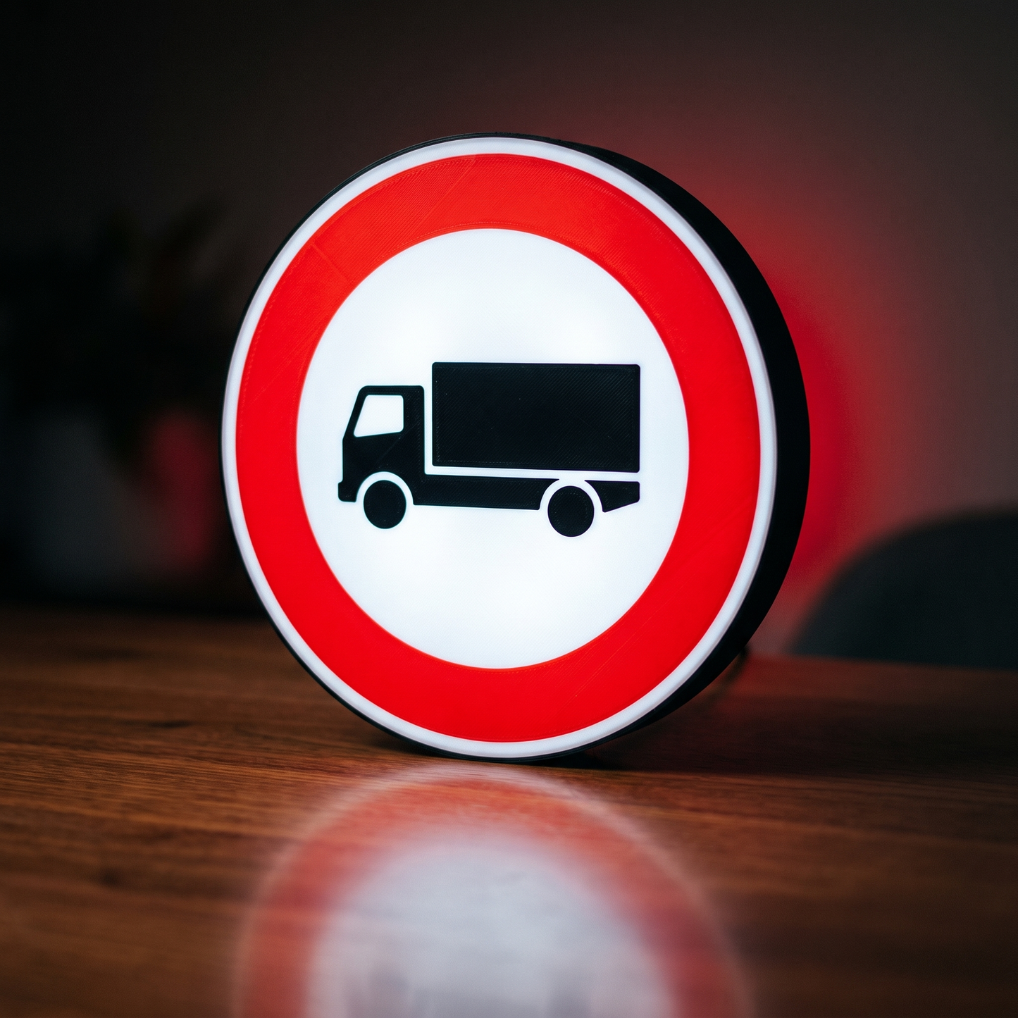 Verbot für LKWs Zeichen 253 Lampe