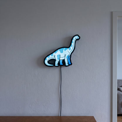 Brachiosaurus Lampe, an der Wand leuchtend
