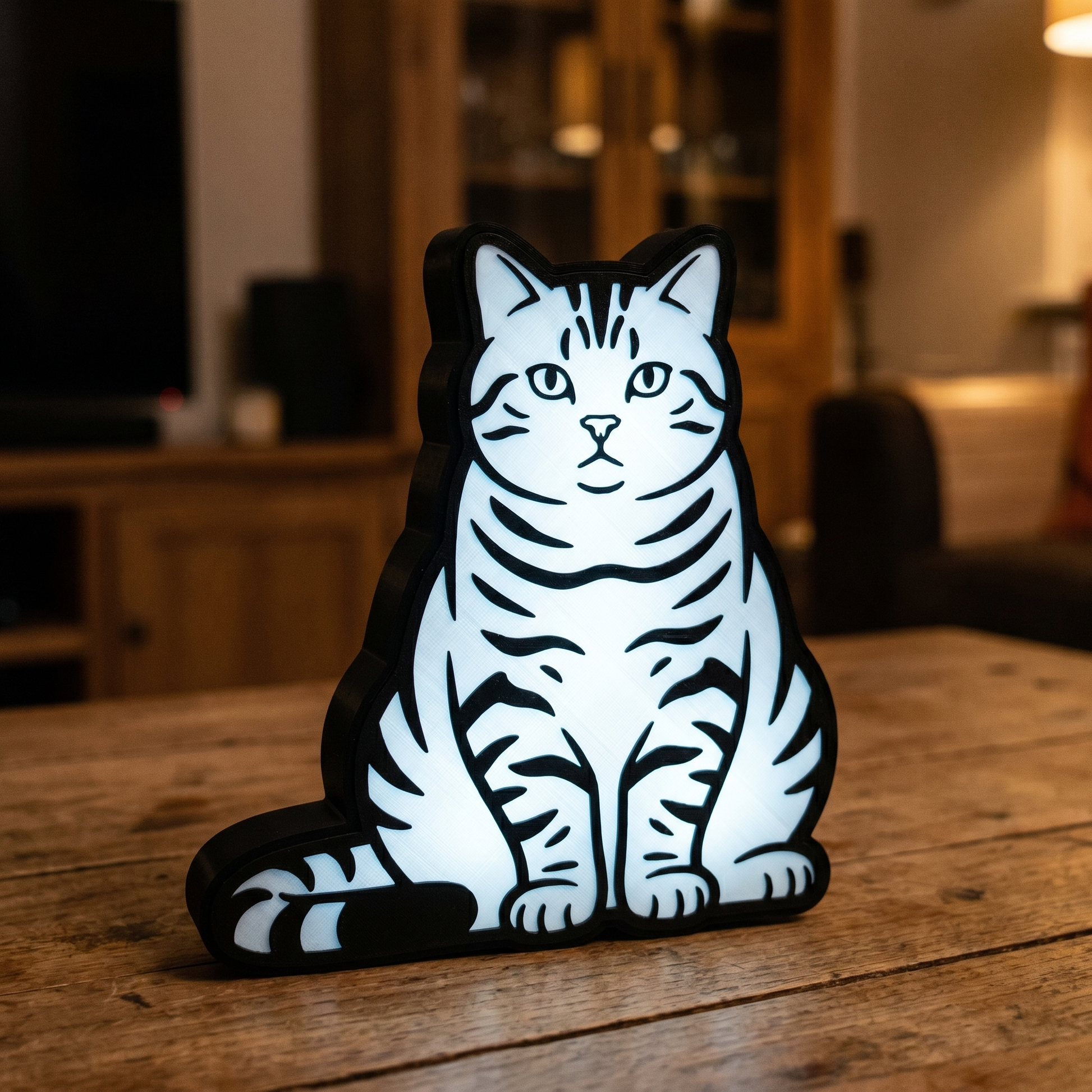 Europäisch Kurzhaar Lampe – Holz