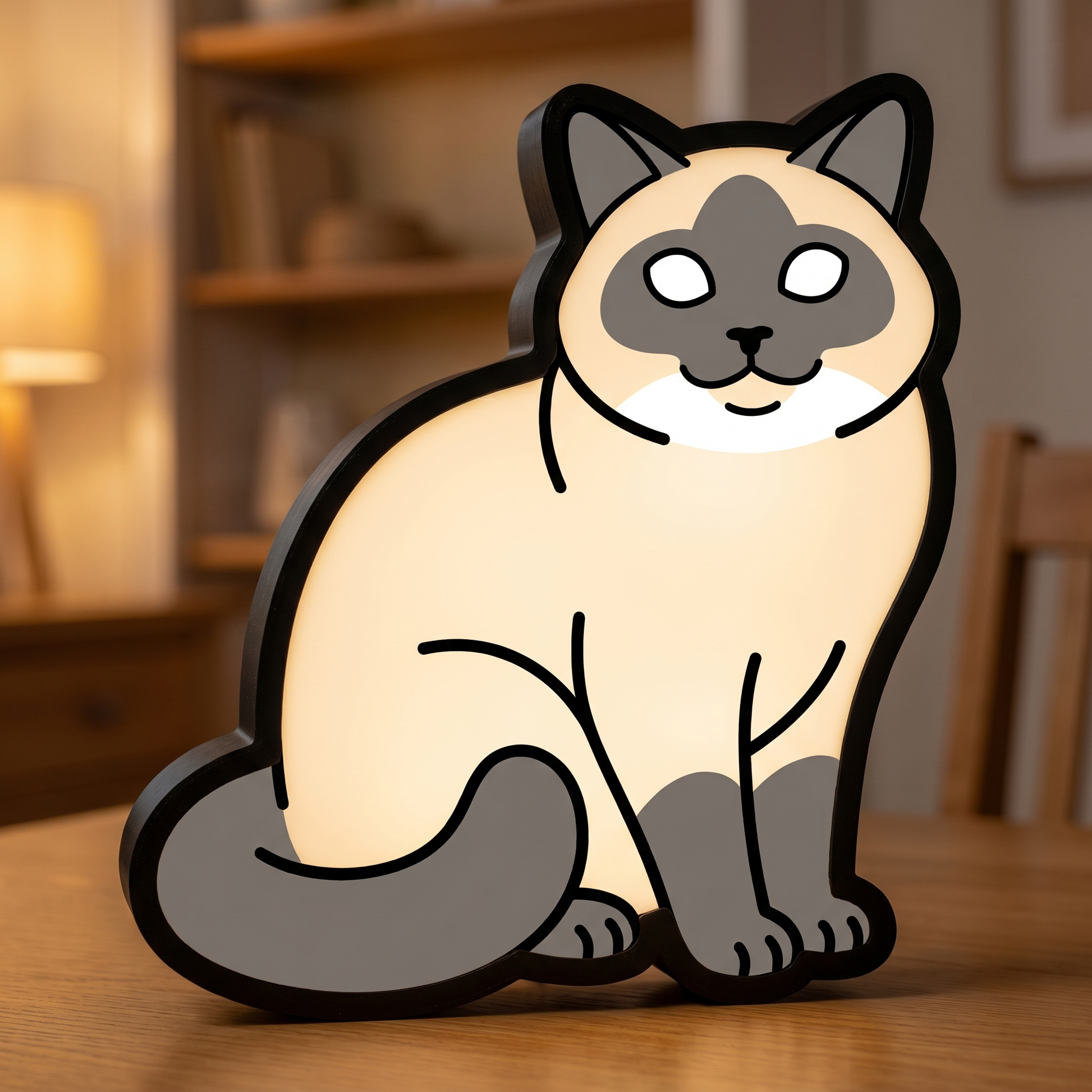 Ragdoll Lampe – Holz