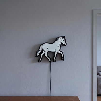 Andalusier Lampe, an der Wand leuchtend
