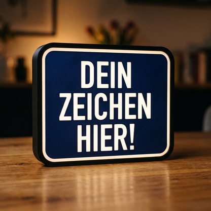 Personalisierbare Verkehrszeichenlampe - Dein Wunsch-Verkehrszeichen als Lampe (Lifestyle)