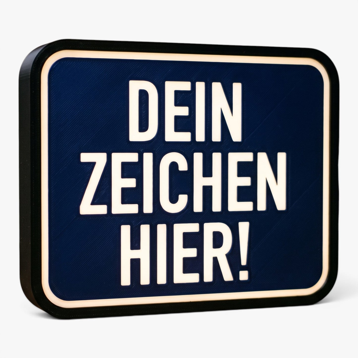 Personalisierbare Verkehrszeichenlampe - Dein Wunsch-Verkehrszeichen als Lampe