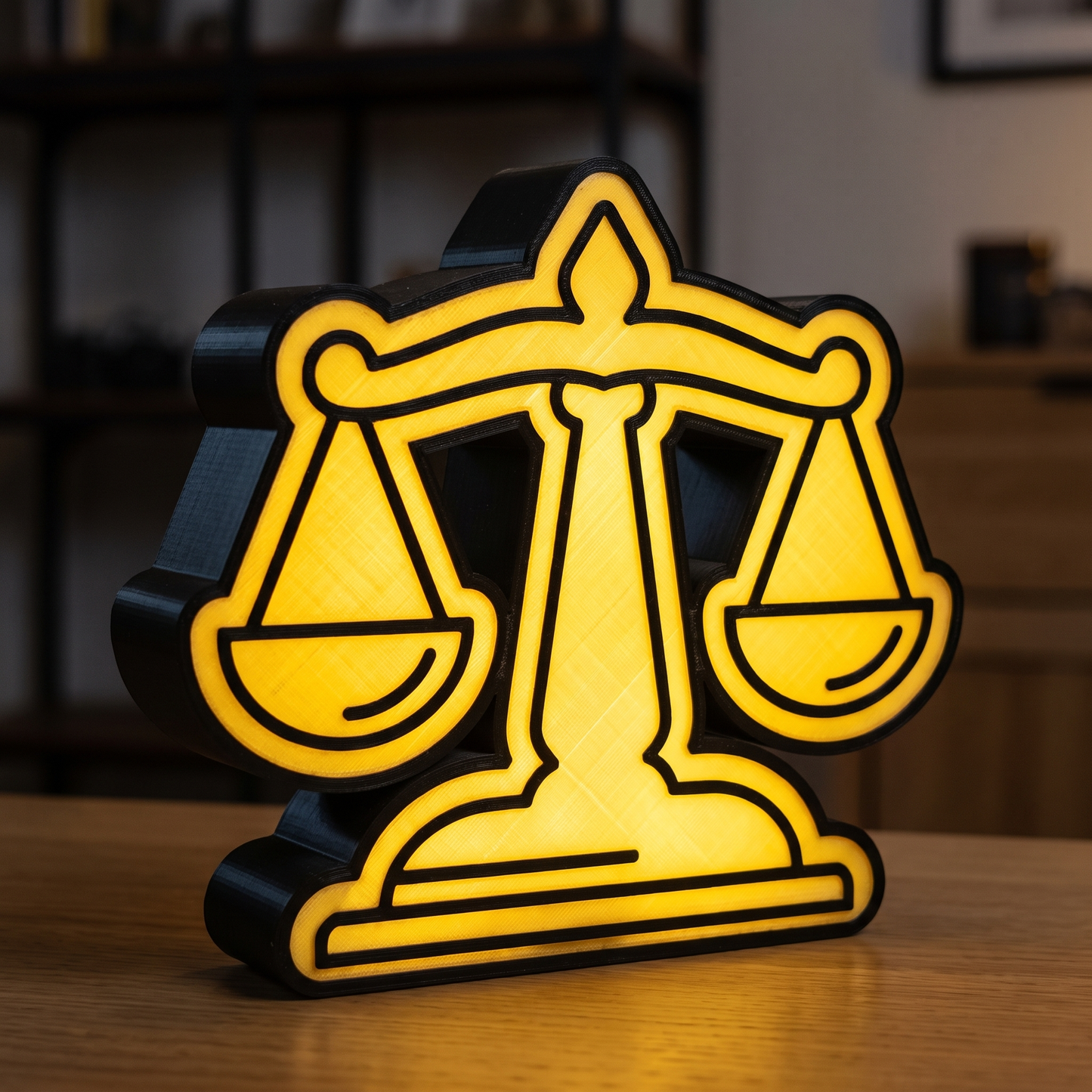 Waage Lampe – Holz