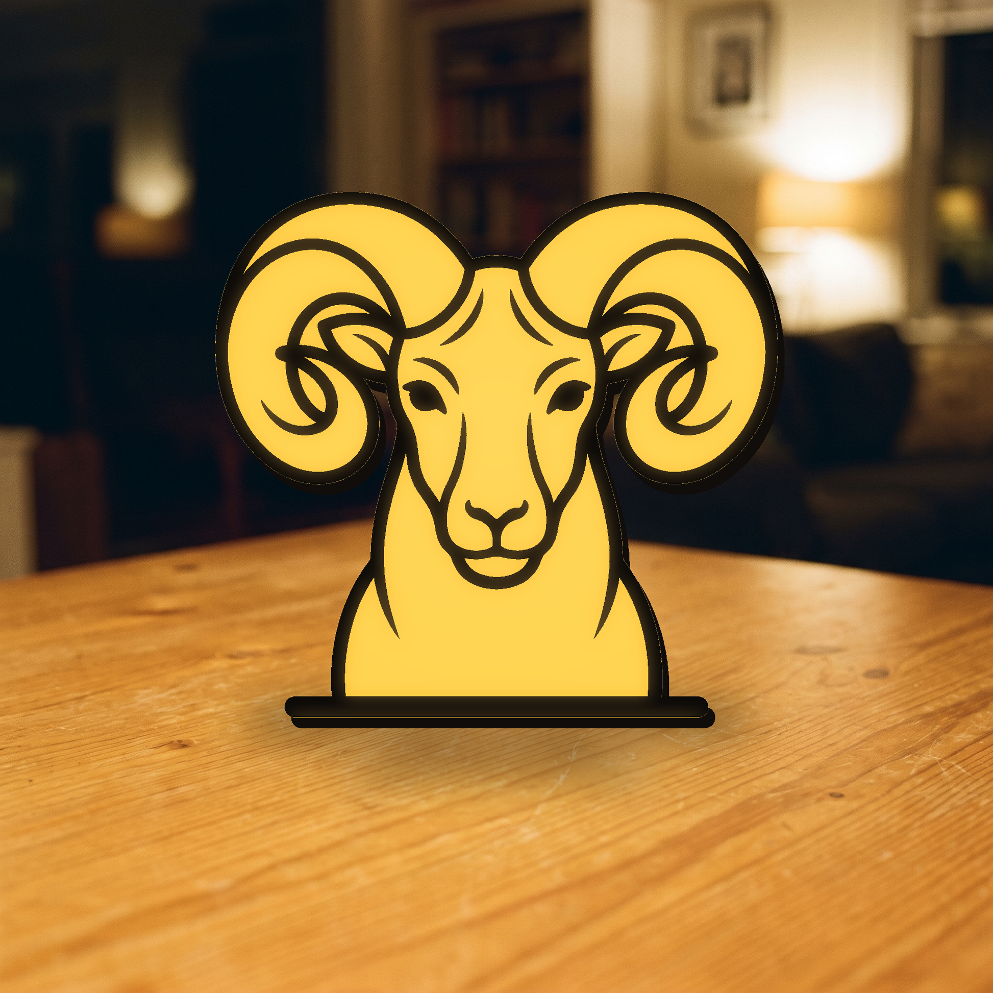 Widder Lampe – Holz