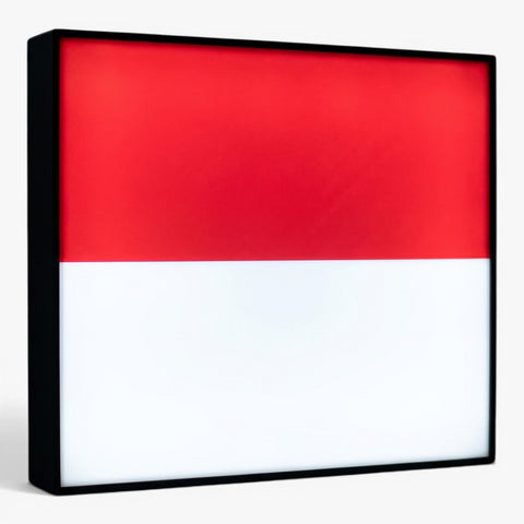 Monaco Flagge Lampe