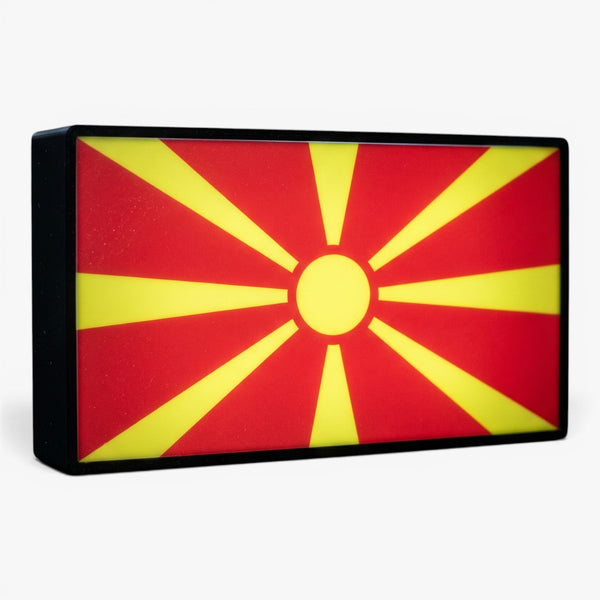 Nordmazedonien Flagge Lampe