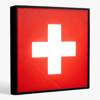 Schweiz Flagge Lampe